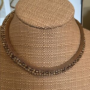 Jewels by Julio Elegant Gold-Tone Necklace with Crystal Details